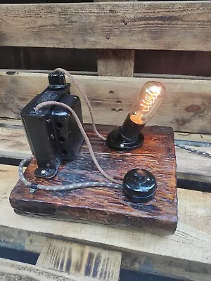 Handmade Desk Lamp Steampunk Decor. Table Loft Lamp. Industrial Style • $110