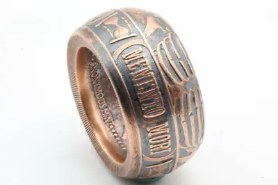 Memento Mori 1 Oz .999 Copper Coin Ring(size 7-14) Wide Or Narrow Band • $75