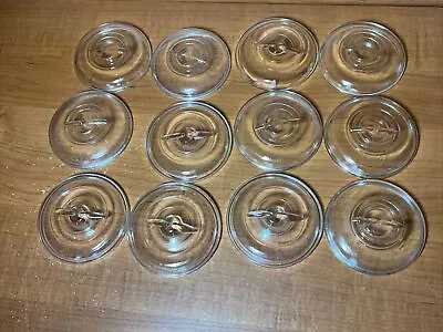 12 Vintage Glass Ball Canning Preserving Jar Wire Snap Glass Regular Mouth Lids • $11.99