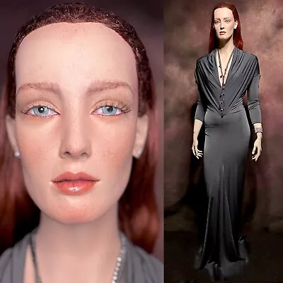 Rare Vintage Mannequin Realistic Full Size Natural Face Freckles Rootstein Dupe • $499.95