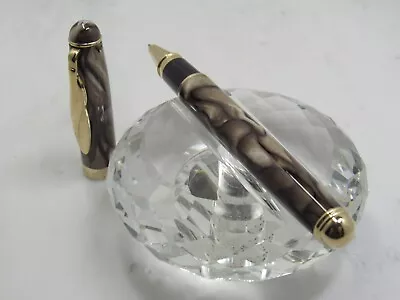 Montefiore Marbled Resin Roller Ball Pen • $43.99