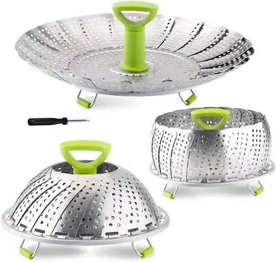 Vegetable Steamer Basket Stainless Steel Folding Steamer Basket Insert For Vegg • $15.26