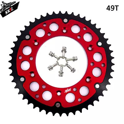 KKE Rear Hybrid 49T Sprocket For HONDA CRF250R CRF450R 250X 450X CR125R CR250R • $59.99