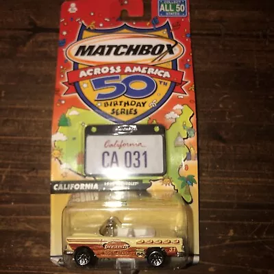 Matchbox Across America 50th Birthday Series California 1955 Chevy Bel Air • $3.30