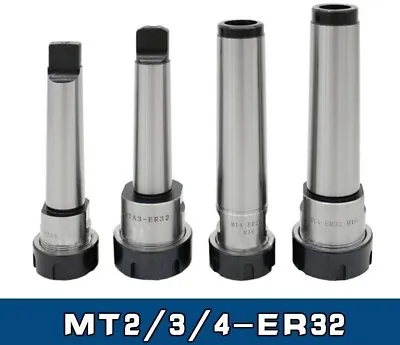 Morse Taper Tool Holder Spring Collet Chuck MT2-MT4 Lathe Tool ER32 CNC Milling • $55.99