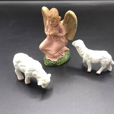 Vintage Angel & Sheep Figurines • $5.99