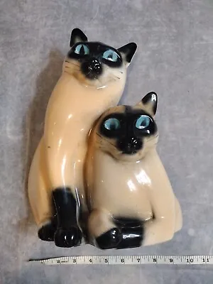 VTG Mid Century Leland Claes Siamese Cats T.V. Lamp Ceramic Art 1952 • $249.99