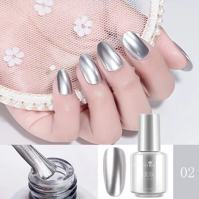 12 Colors Magic Nail Polish Mirror Effect Chrome Metallic Nail Art Polish Chrome • $2.75