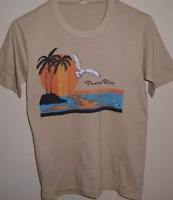 Vintage 1980s Puerto Rico Beach Surf T Shirt Medium • $25