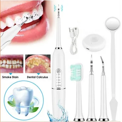 $13.85 • Buy Ultrasonic Electric Tooth Cleaner Dental Scaler Stain Remover Teeth Cleaning Kit