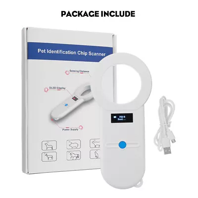 OLED Display Pet Scanner ISO11784/5 Animal Pet ID Reader Chip Transponder • $36.19