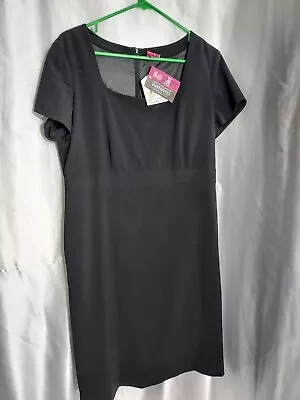 Magi Sculpt Dress Size 12 Black Lined • £17.84