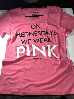 NWOT Mean Girls Women's Tee Pink  L • $24.99