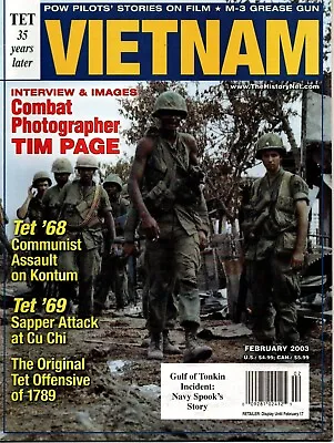 Vietnam Magazine February 2003 Interview & Images Combat Photographer Tim Page • $7.99