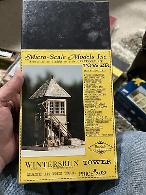 Micro-Scale Models HO Scale Wintersrun Tower With Crossing Sheds MS-W009 • $54.99