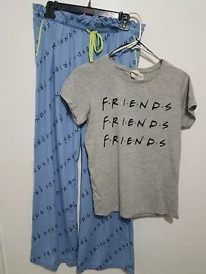 Friends Pajama Set Womens Small Warner Bros H&M • $45.89