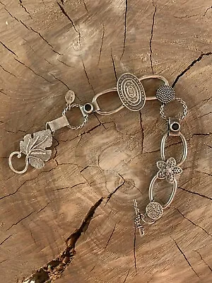 Marjorie Baer SF Artisan Metal 8  Charm Bracelet Unusual & RARE • $195