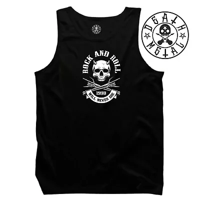 Devil Skull Vest Music Clothing Heavy Metal Punk Band Retro Rock N Roll Tank Top • £6.99