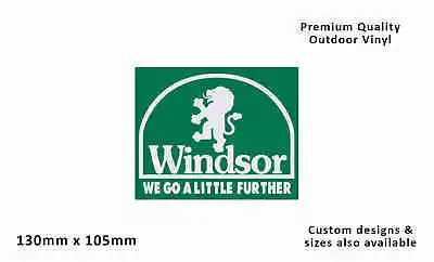 Windsor We Go A Little Further Caravan Replacement Vinyl Decal Sticker • $20.95