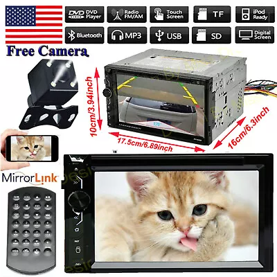 $96.90 • Buy For BMW X5 2000-2006 2Din Car Stereo CD DVD Radio Headunit Player& Backup Camera