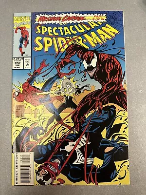 Spectacular Spider-Man # 202 - Maximum Carnage Part 9 NM- Cond. • $2