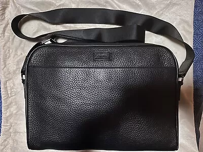 Oroton Crossbody/Laptop Bag Black In Quality Pebble Leather • $120