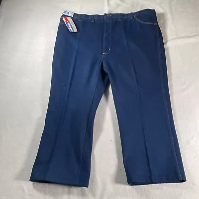 Vintage Wrangler Jeans Mens 50 SShort Pants Blue Straight Denim Work 50x25 New • $22.49