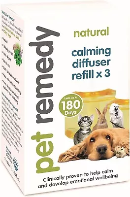 Pet Remedy Natural Calming Diffuser Refill Pack 40 Ml Pack Of 3 • £25