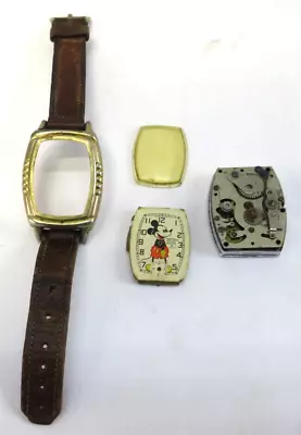 Vintage Ingersoll 1930's-40's Walt Disney Mickey Mouse Watch • $39