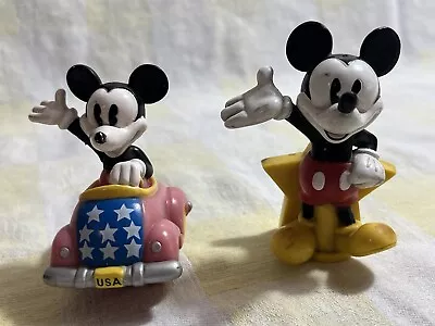 Two Disney Vintage Mickey Mouse Antenna Toppers Waving Star Pink Car USA Nice! • $8.98