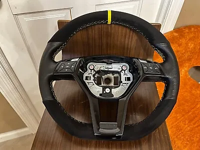 Mercedes W204 C250 Slk250 E63 Amg C63 Steering Wheel Alcantara Flat Bottom • $299