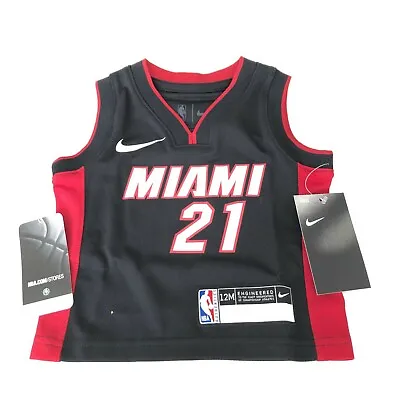 Miami Heat Nike Hassan Whiteside #21 NBA Jersey Size Toddler Baby 12M • $24
