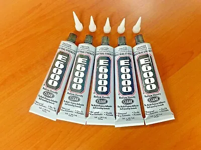 E6000 Industrial Strength Glue Craft Adhesive 29.7ml Tube Clear Paintable Flexib • $12.25