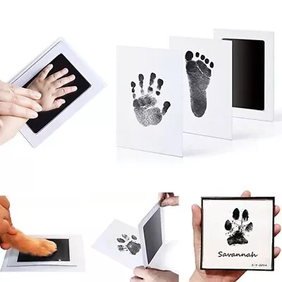 Inkless Footprint Baby Kids Pets Handprint Pads Paw Print Kit Non Toxic Gift UK • £3.89