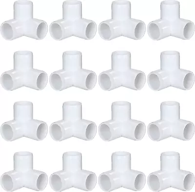 16 Pack PVC Elbow Fittings 3/4 Inch 3 Way PVC Pipe Fitting Connectors PVC Pi... • $41.41