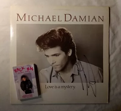 Michael Damian Love Is A Mystery Vinyl - 1984 Autographed LP Rock On Cassette • $14.99