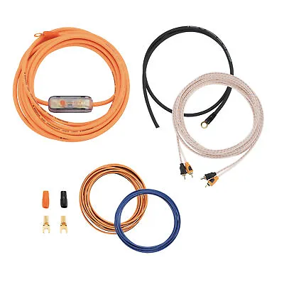 £24.99 • Buy Bassface VOLT/8 0AWG 30% OFC/70% CCA Wiring Kit +5m RCA+ 5m 16AWG Speaker Cable