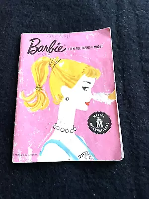 Vintage Ponytail Early Barbie Pink Fashion Booklet-1958 • $29.99