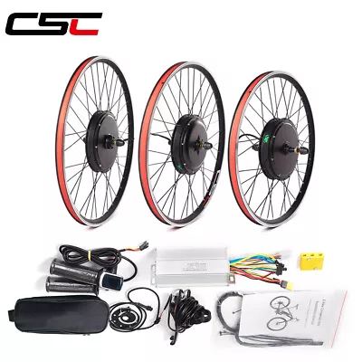 CSC 48V 1500W Electric Bicycle Conversion Kit 27.5in Hub Motor E Bike Wheel Rear • $179