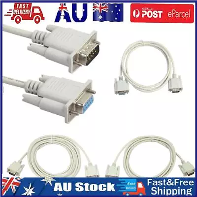 Serial RS232 9-Pin Male To Female DB9 9-Pin PC Converter Extension Cable • $9.79