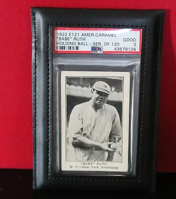 Babe Ruth 1922 E121 American Caramel Ser Of 120 Psa 2 AMAZING EYE APPEAL • $42500