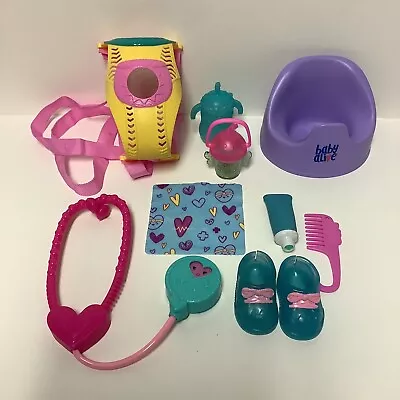 Baby Alive Doll Accessories Lot Stethoscope Sippy Cups Carrier Toothpaste Potty • $29.14
