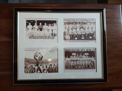 £10 • Buy Manchester City Framed Pictures 65-77. 4 Pictures In Frame.