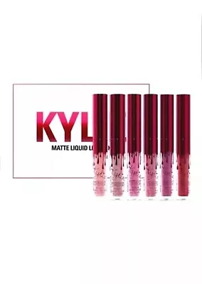 $41.99 • Buy 6 Pcs Valentine Edtion Matte Liquid Lipstick By Kylie Jenner