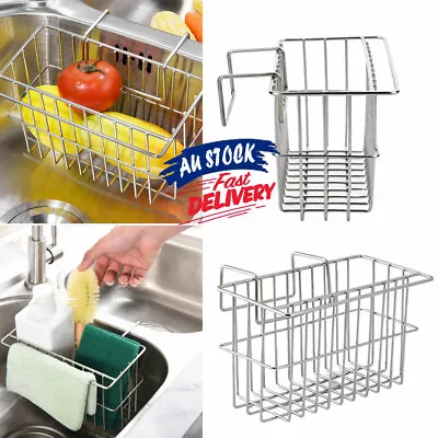 Racks Storage   Soap Sponge Caddy Tidy Holder  Kitchen Sink Organizer • $17.59