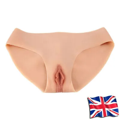 UK Stock Silicone Underwear Shorts Panty Fake Vagina Transgender Crossdresser • £44.20