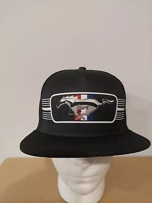 Ford Mustang Car Adult Size Snapback Flat Peaked Cap Hat V8 Supercars  • $27.99