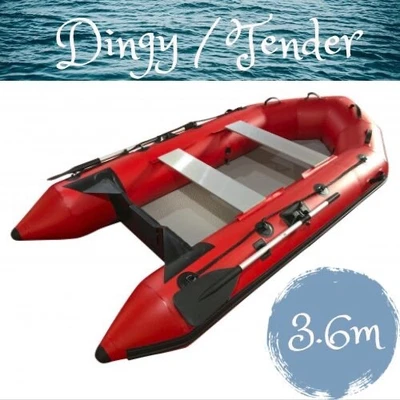 $1499 • Buy 3.6M Inflatable Boat Dinghy Yacht Tender Pontoon Boat With Aluminum Floor 