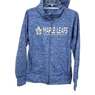 Maple Leafs Toronto Hockey Womens Full Zip Hoodie Jacket Large G-III For Her • $17.99