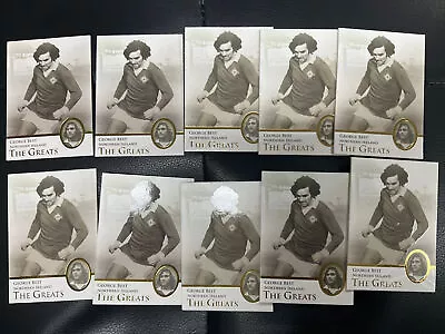 2013 Futera Unique The Greats #104 George Best Northern Ireland SP Rare 10 Card • $34.99